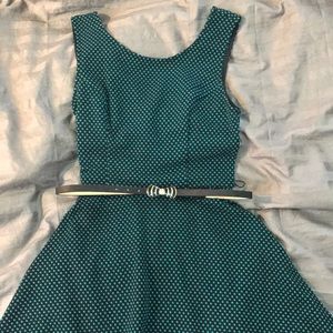 Price drop!! Small polka dot dress with belt